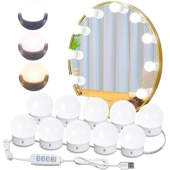 Led Vanity Mirror Lights,15 Ft Vanity Lights for Makeup Dressing Mirror - Picture 7 of 7
